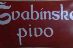 Švabín cedule